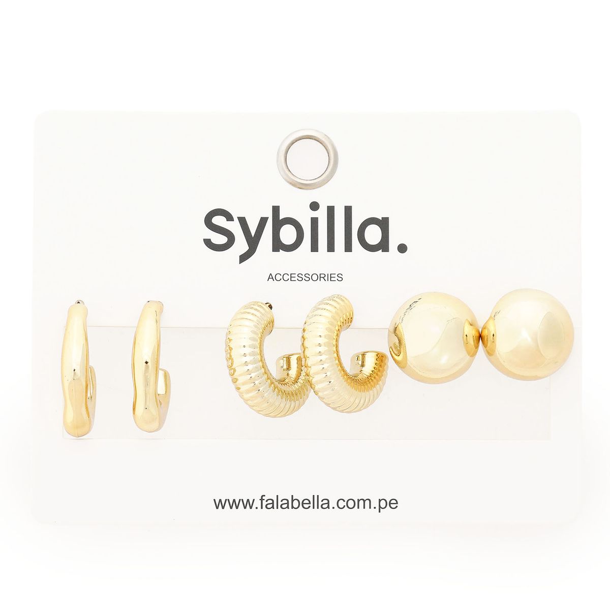 SYBILLA - Aretres Pack X3 Mujer Sybilla