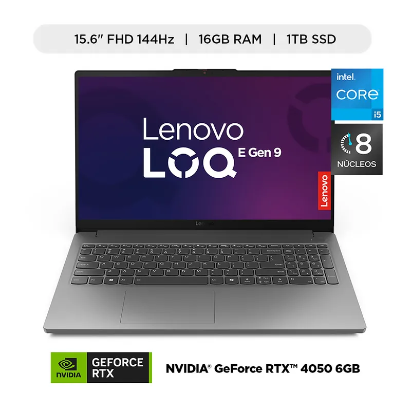 LENOVO - Laptop Gamer Loq Intel Core I5 Rtx 4050 16gb Ram 1tb Ssd  15.6" Fhd 144hz 12va Gen