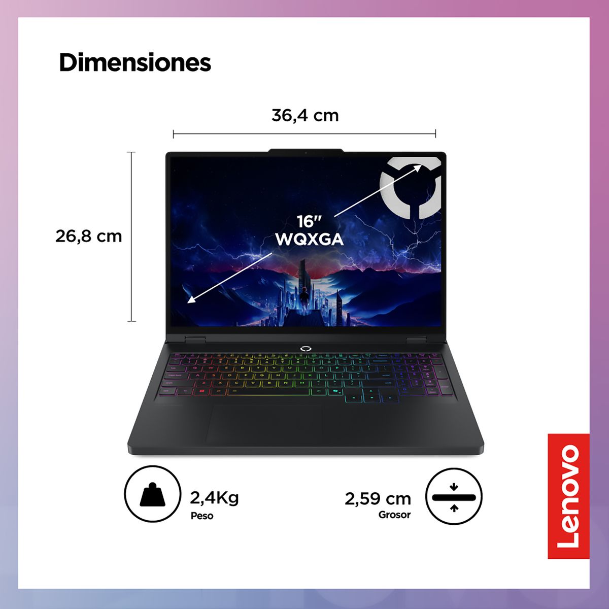 LENOVO - Laptop Gamer Legion Pro 5i 14va Gen Intel Core I9 Rtx 5060 32gb Ram 1tb Ssd 16" Wqxga 240hz