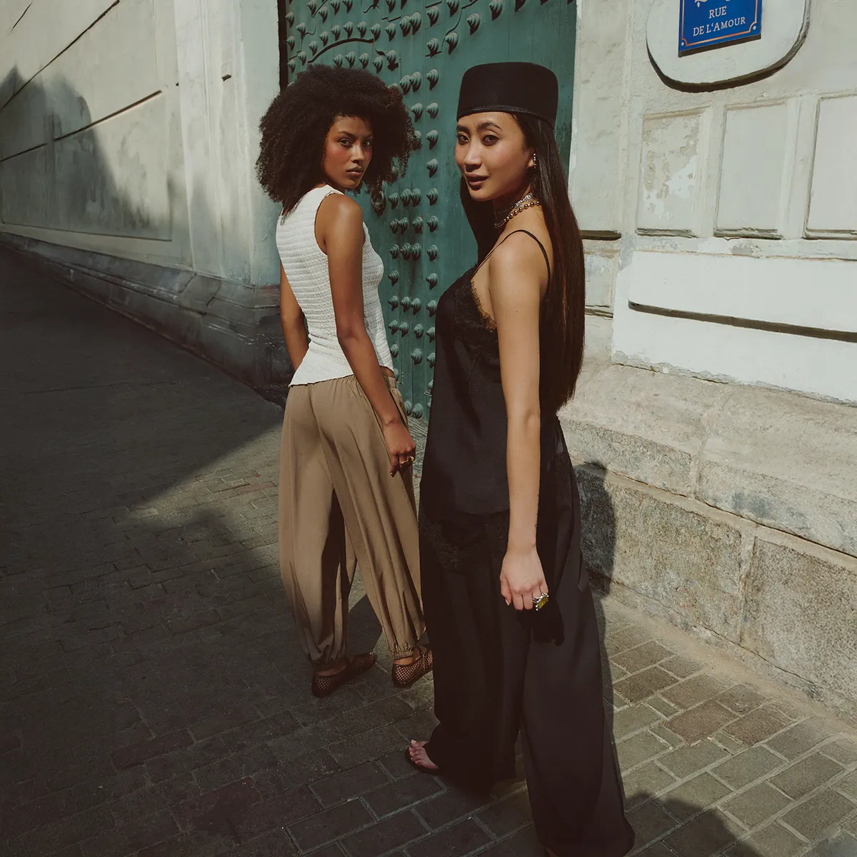 DENIMLAB - Pantalón Bombacho Tiro Alto Mujer Denimlab