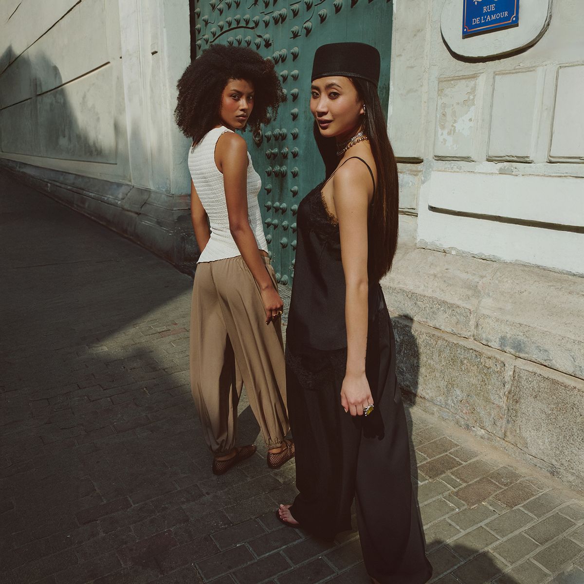 DENIMLAB - Pantalón Bombacho Tiro Alto Mujer Denimlab