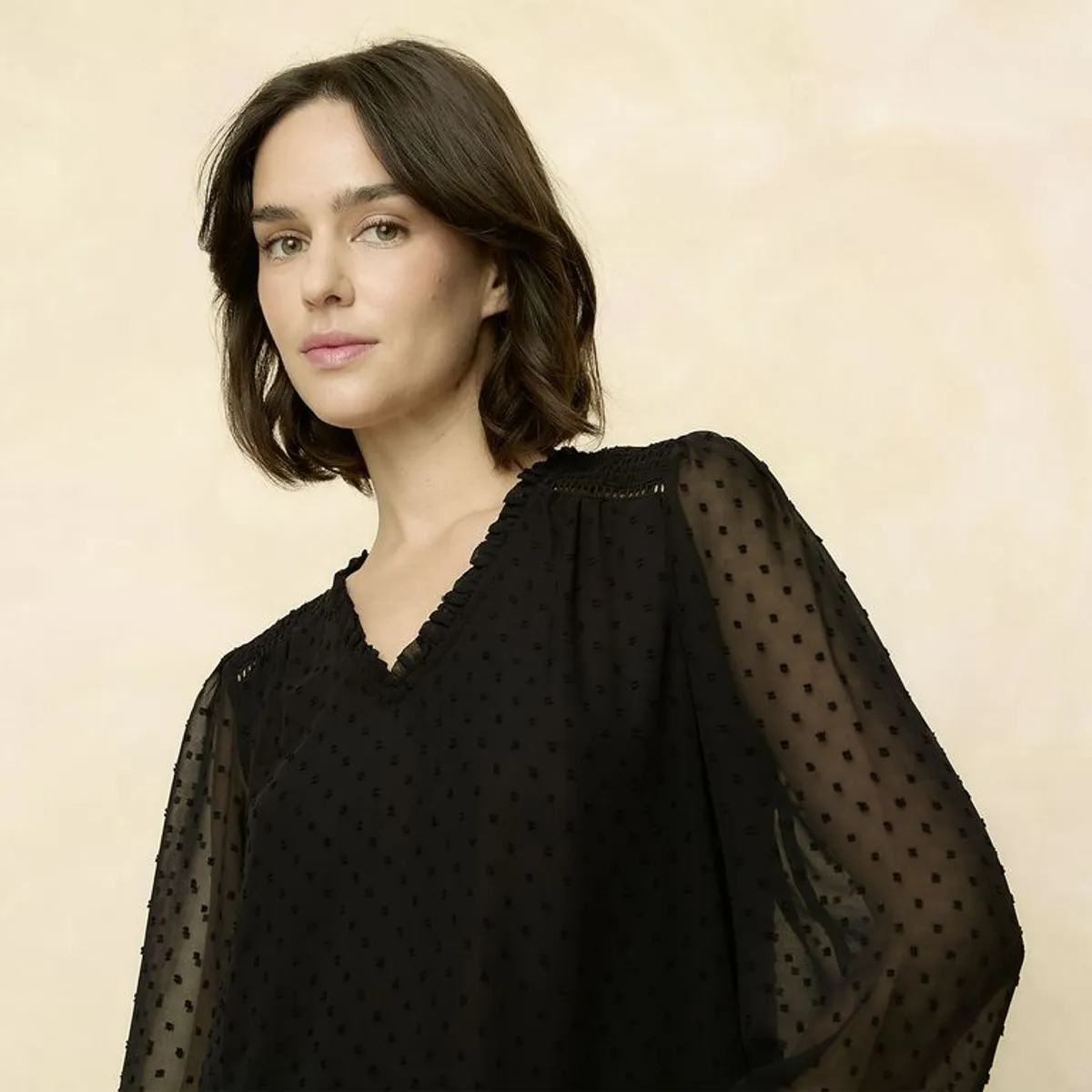 ELLE - Blusa Manga Larga Mujer Elle