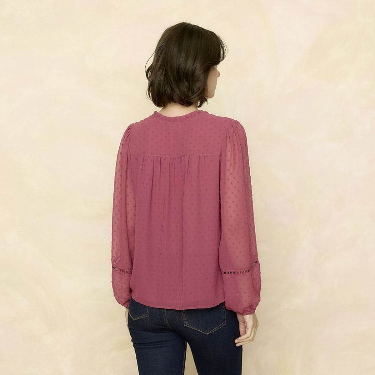 ELLE - Blusa Manga Larga Mujer Elle