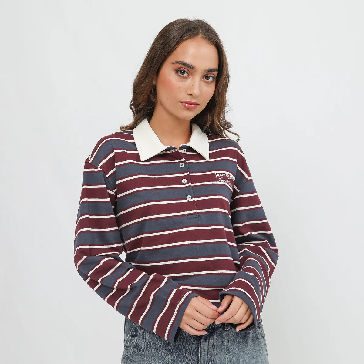 DENIMLAB - Polo Manga Larga Mujer Denimlab