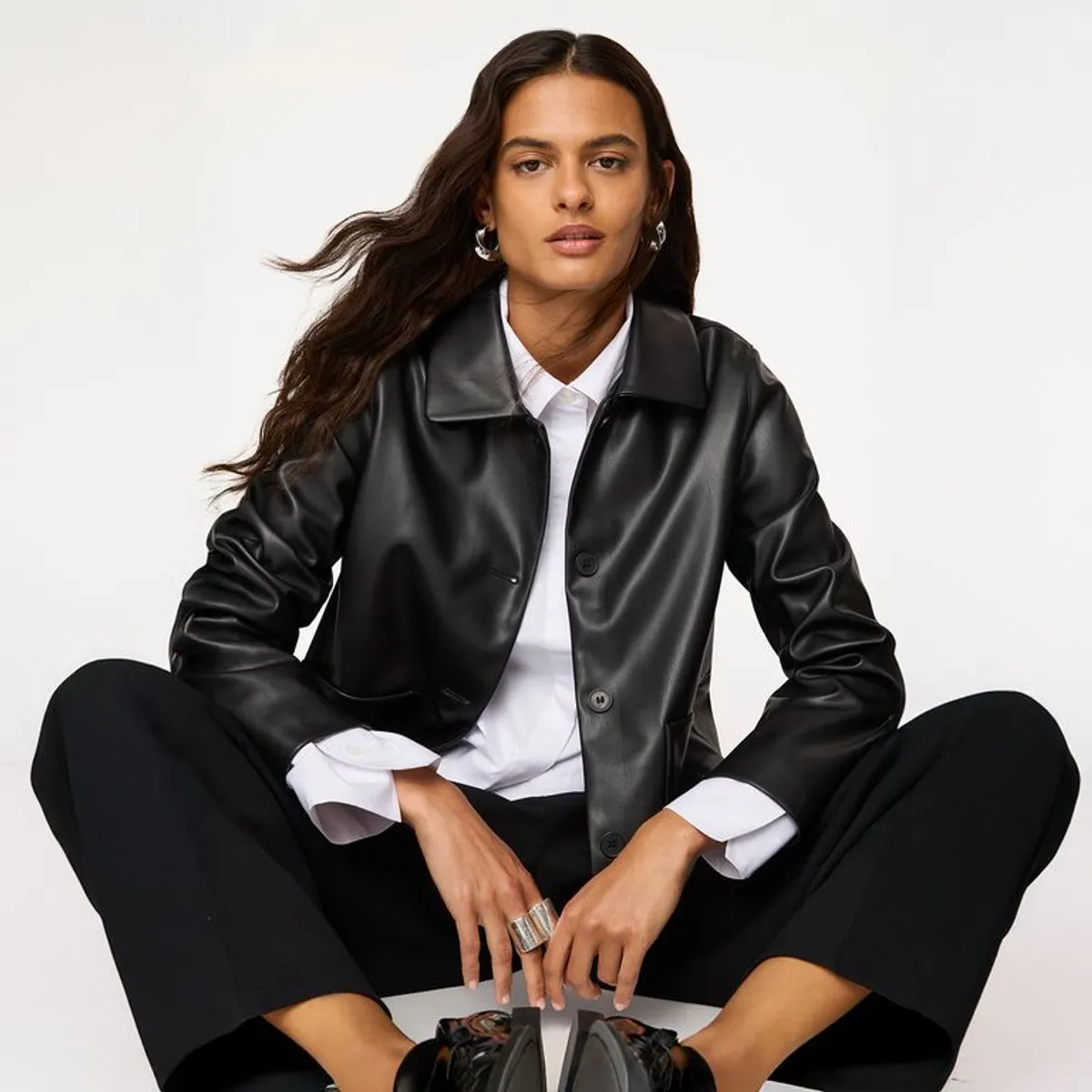 UNIVERSITY CLUB - Casaca Efecto Cuero Mujer University Club