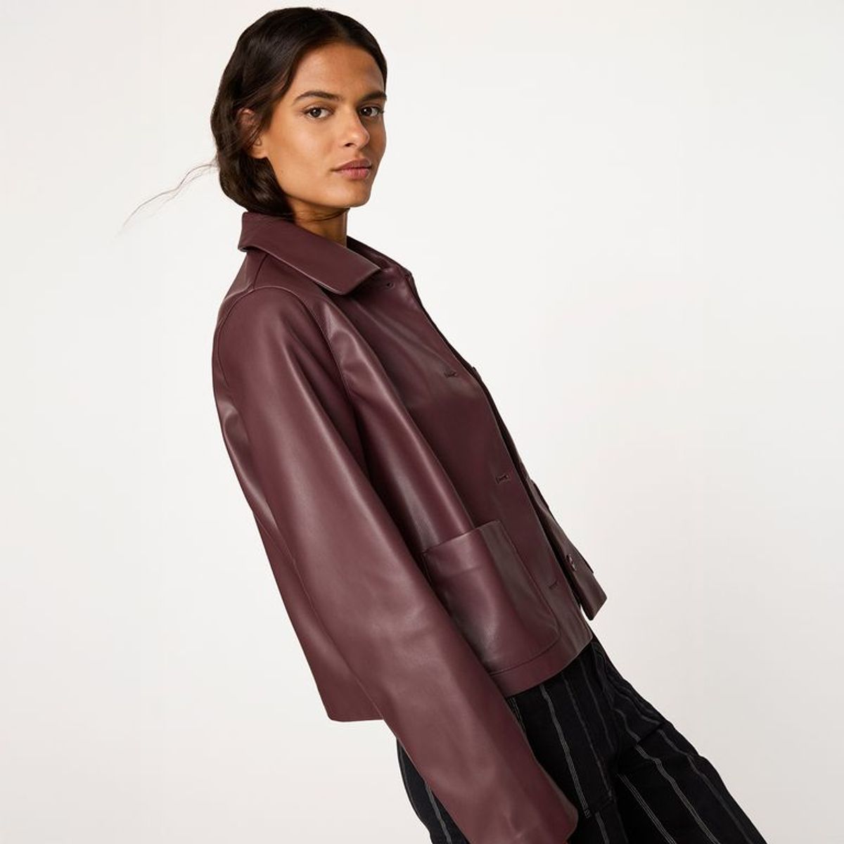 UNIVERSITY CLUB - Casaca Efecto Cuero Mujer University Club