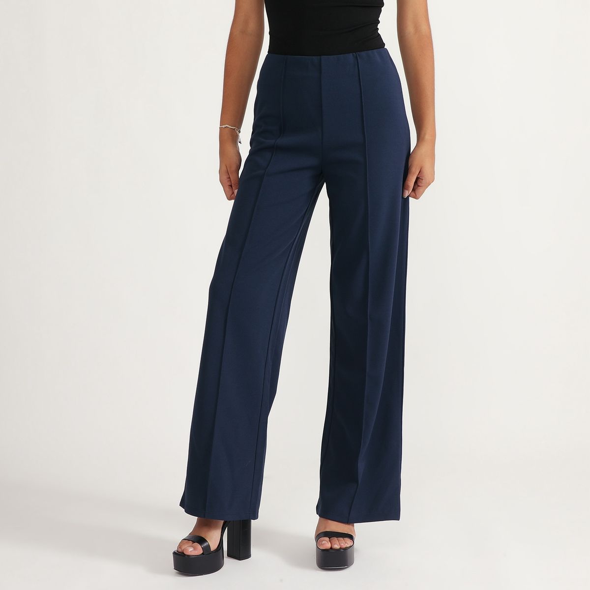 MOSSIMO - Pantalón Straight Tiro Medio Mujer Mossimo