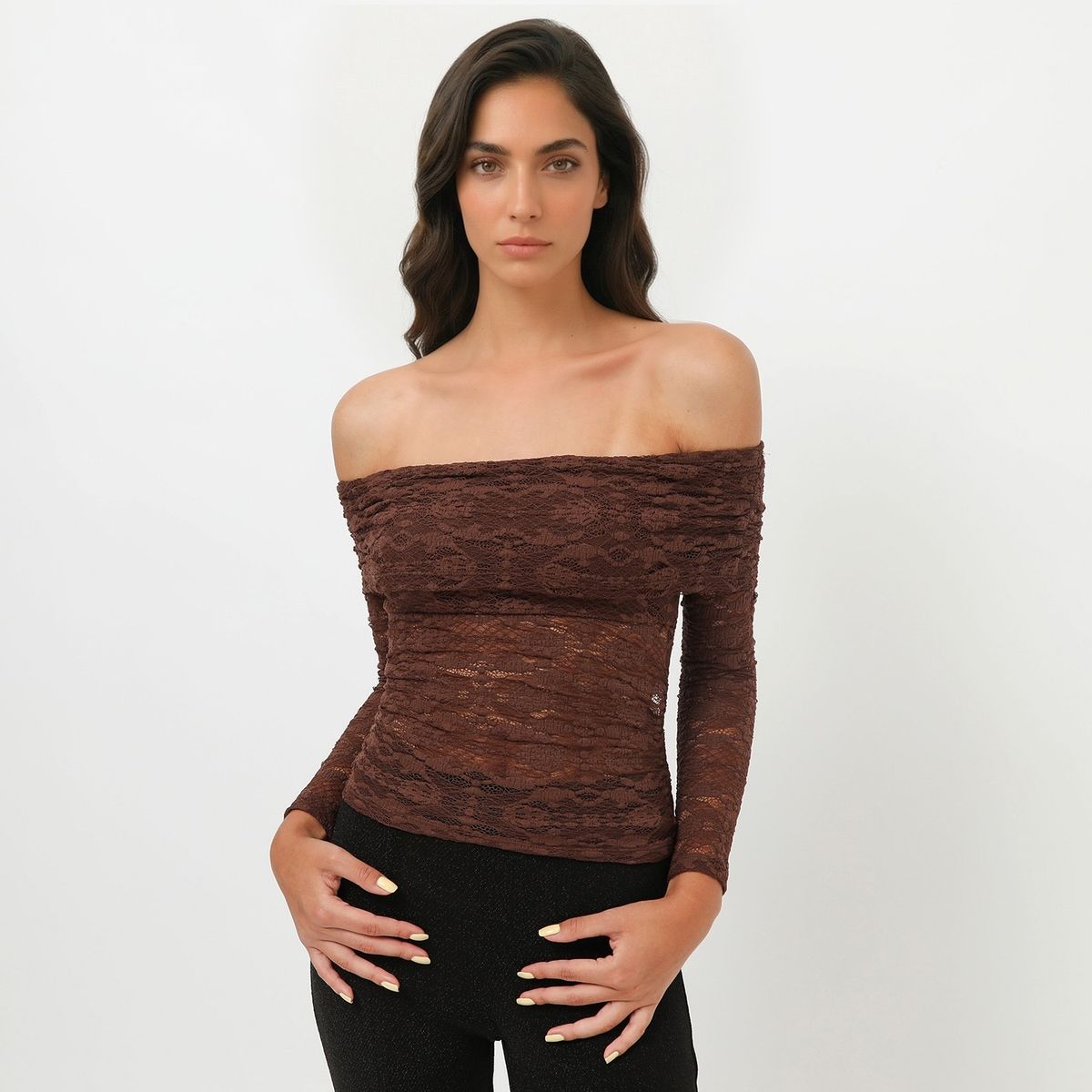 MOSSIMO - Polo Off Shoulder Mujer Mossimo