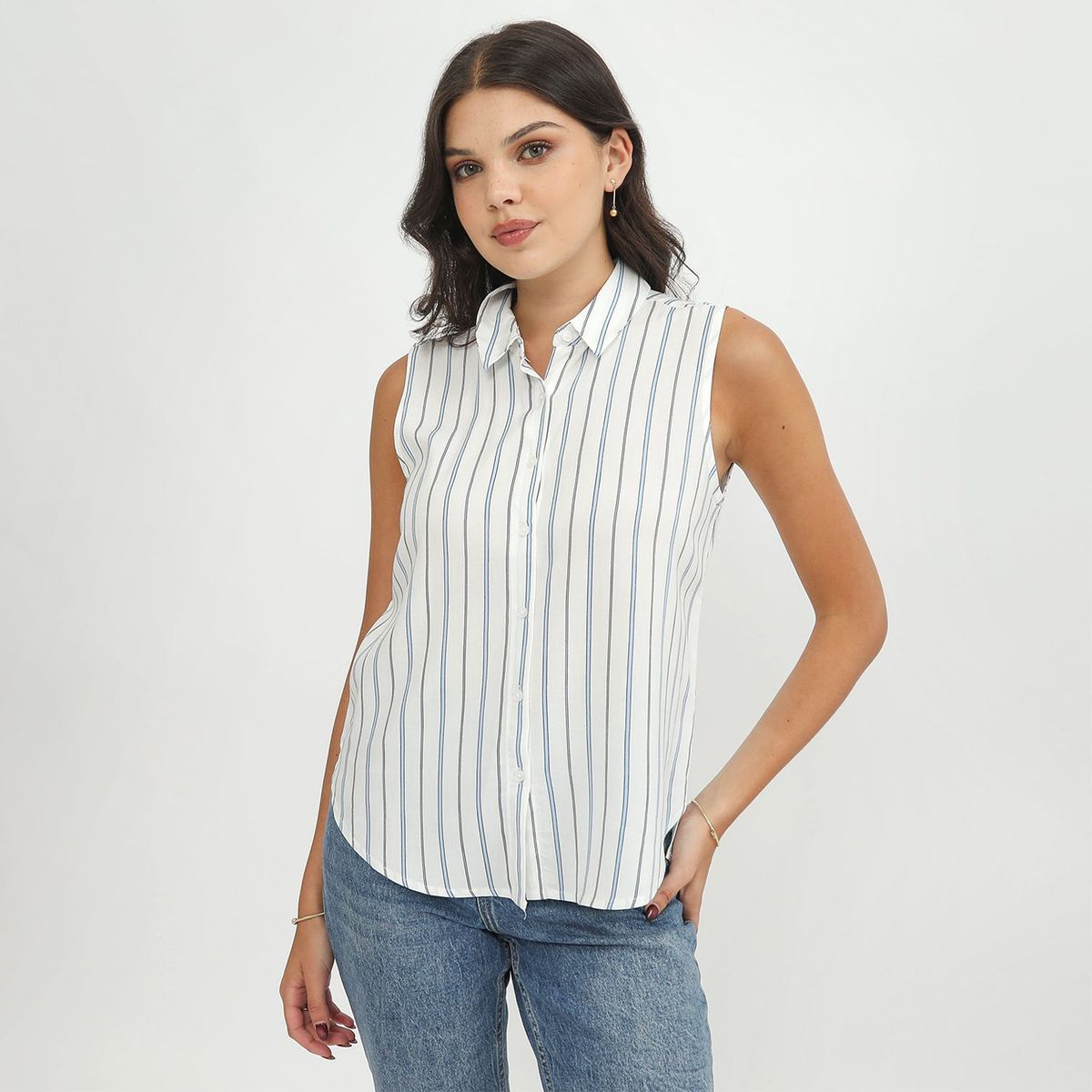 SYBILLA - Blusa Sin Mangas Mujer Sybilla