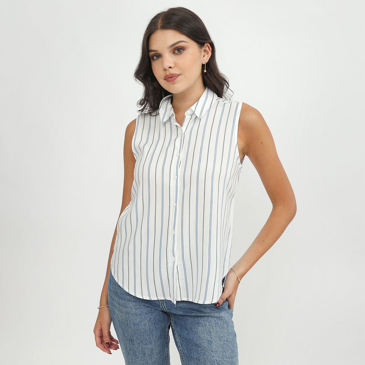 SYBILLA - Blusa Sin Mangas Mujer Sybilla