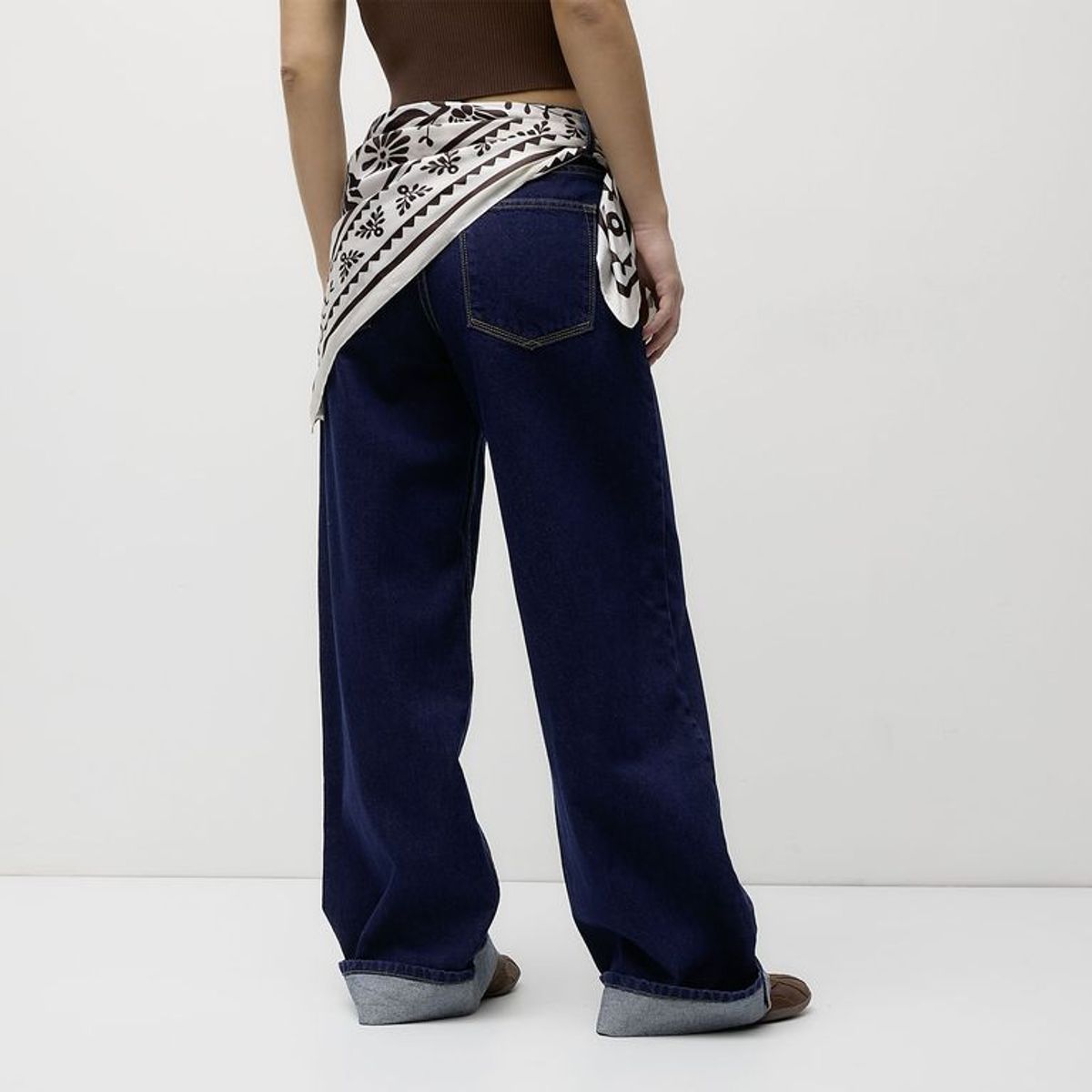 SYBILLA - Pantalón Baggy Tiro Bajo Mujer Sybilla