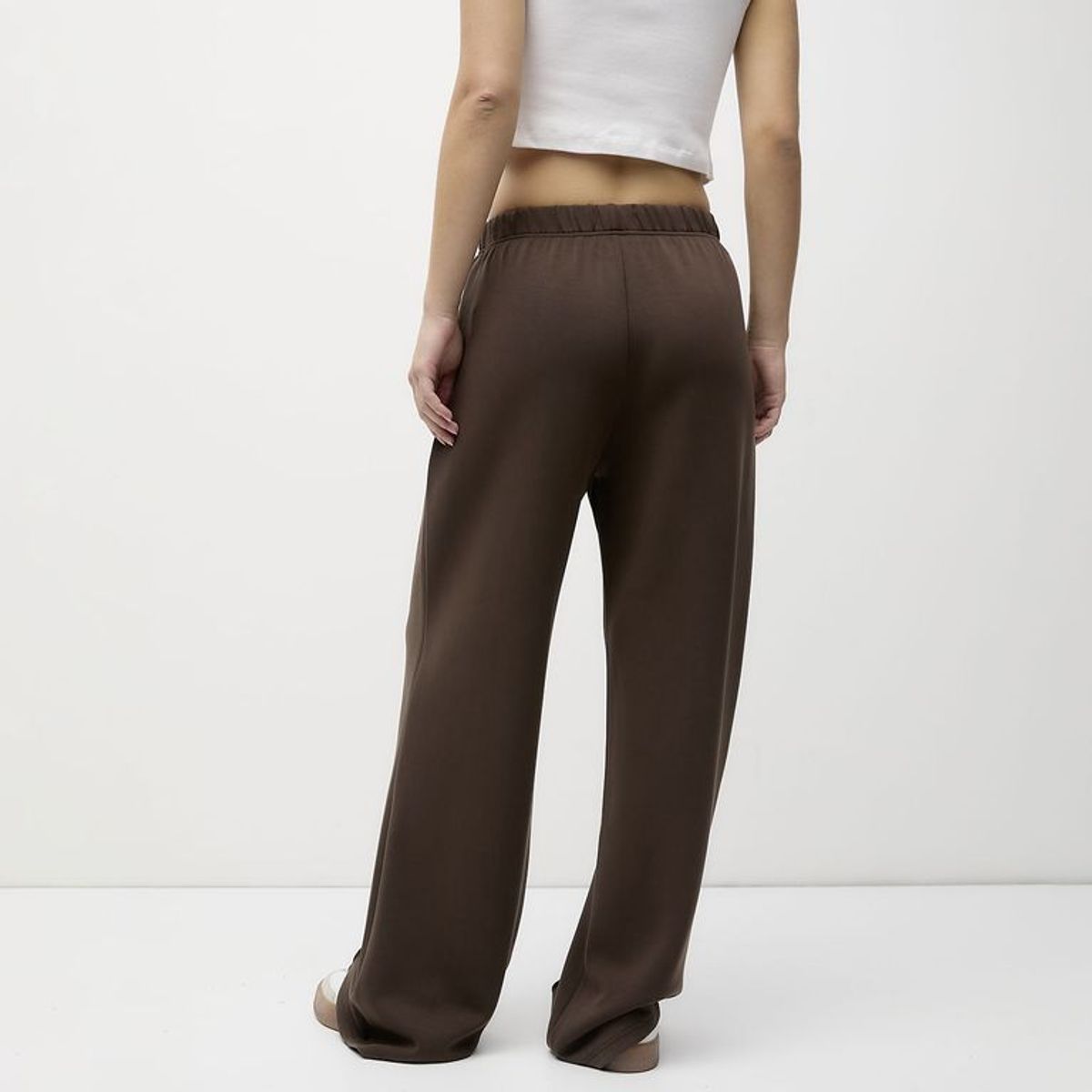 SYBILLA - Pantalón Wide Leg Tiro Medio Mujer Sybilla
