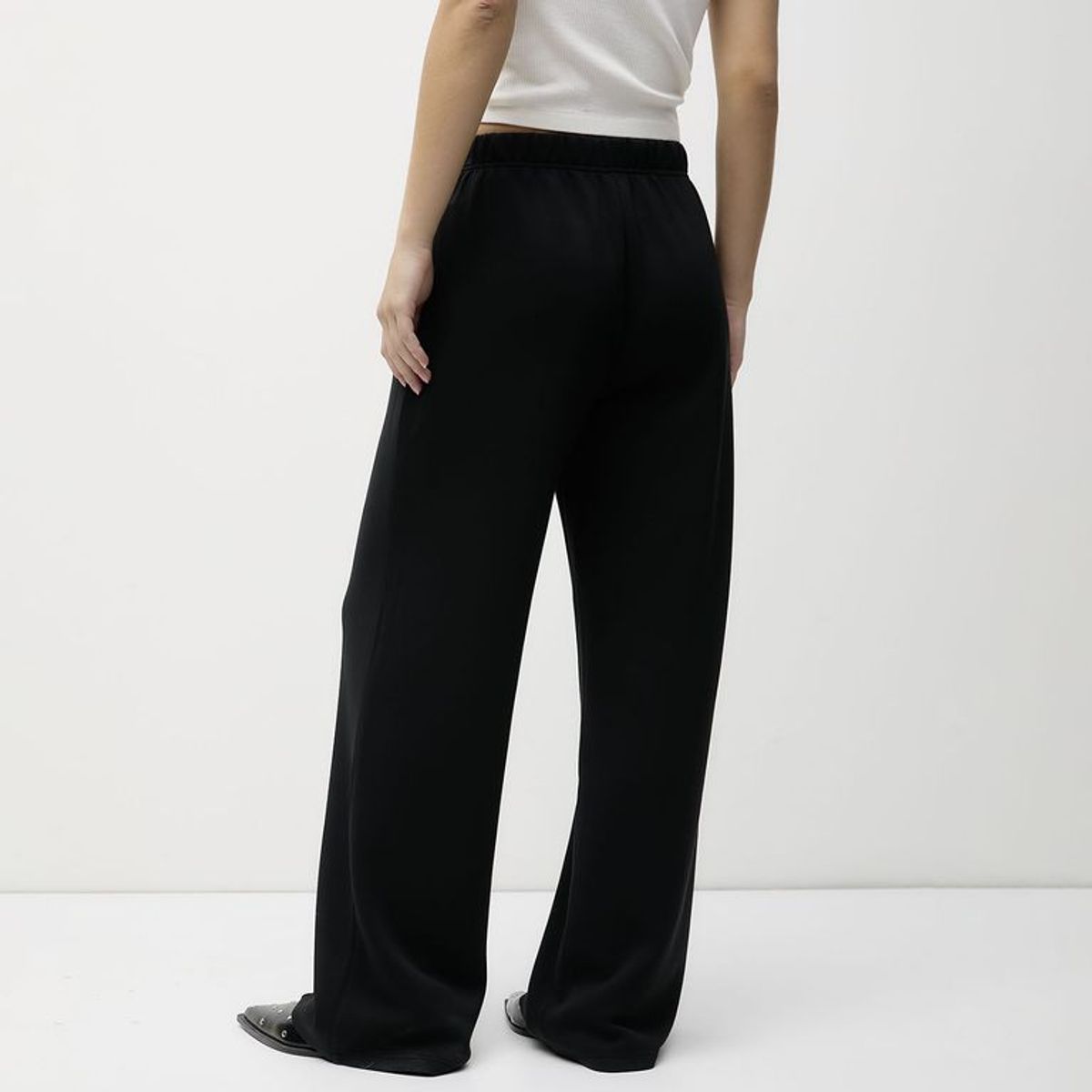 SYBILLA - Pantalón Wide Leg Tiro Medio Mujer Sybilla