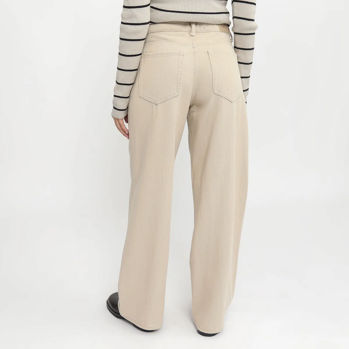 SYBILLA - Jean Wide Leg Tiro Bajo Mujer Sybilla