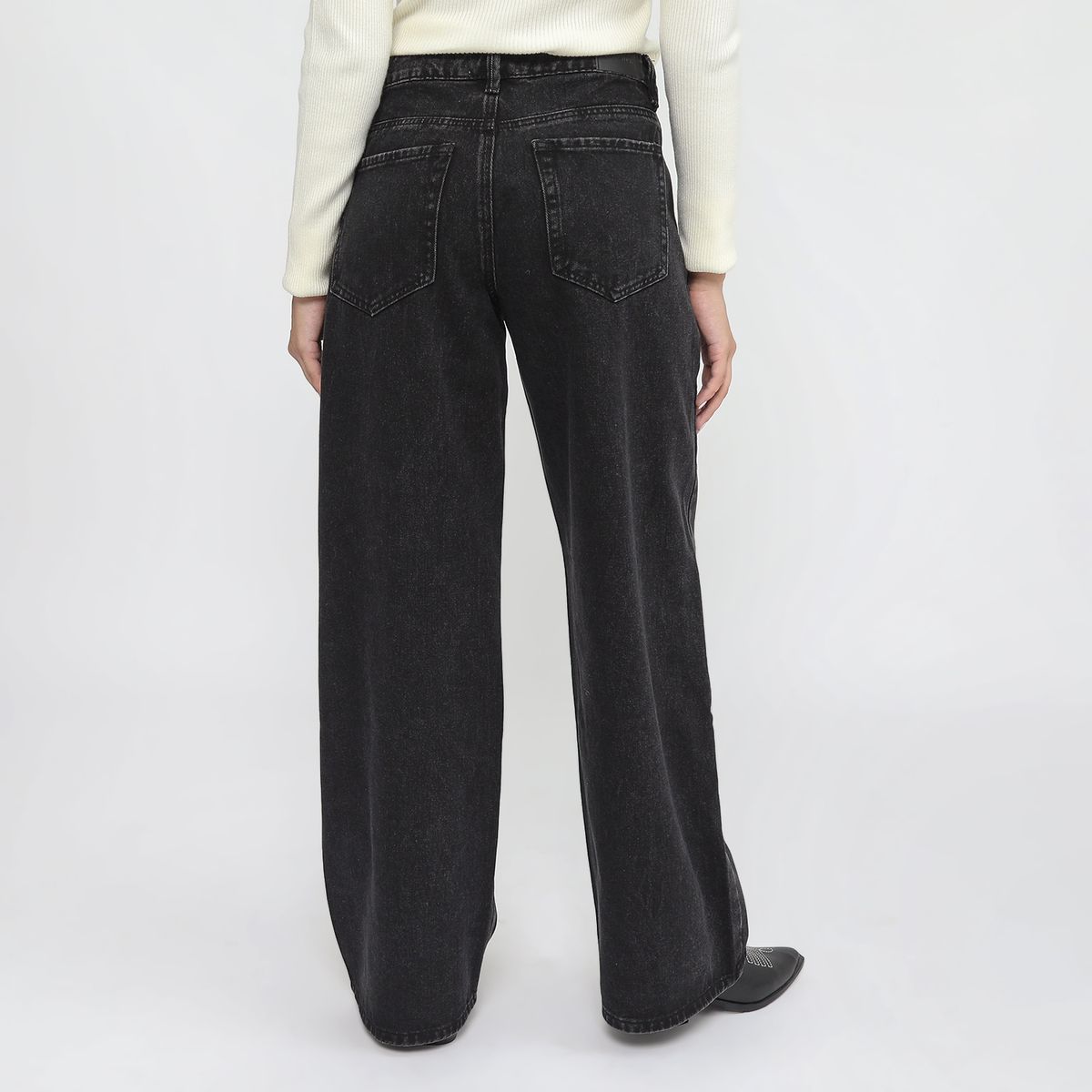 SYBILLA - Jean Wide Leg Tiro Bajo Mujer Sybilla