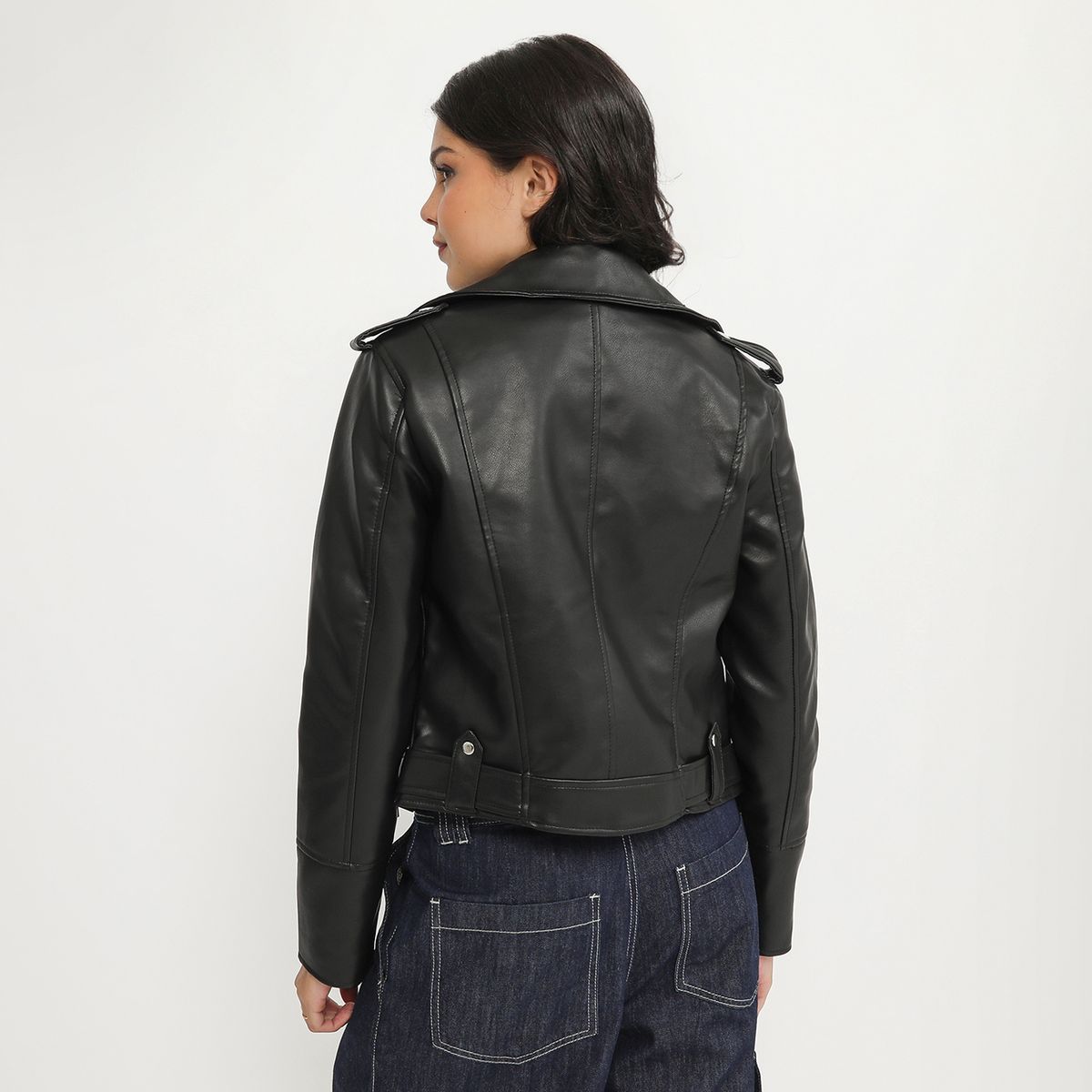 SYBILLA - Casaca Efecto Cuero Mujer Sybilla