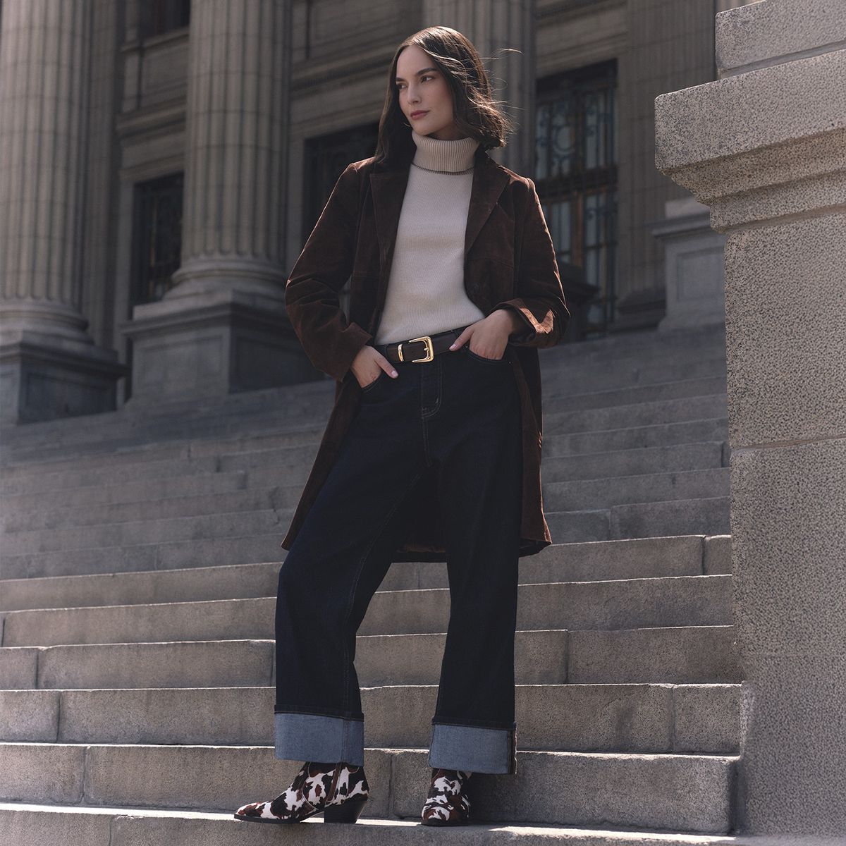 BASEMENT - Casaca de Cuero Mujer Basement