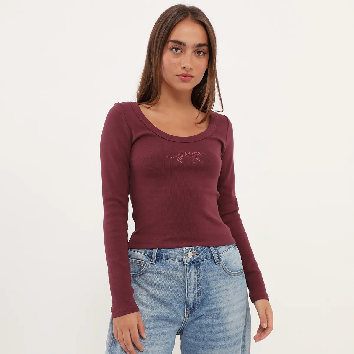 DENIMLAB - Polo Manga Larga Mujer Denimlab