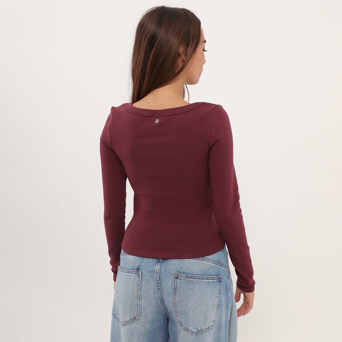 DENIMLAB - Polo Manga Larga Mujer Denimlab