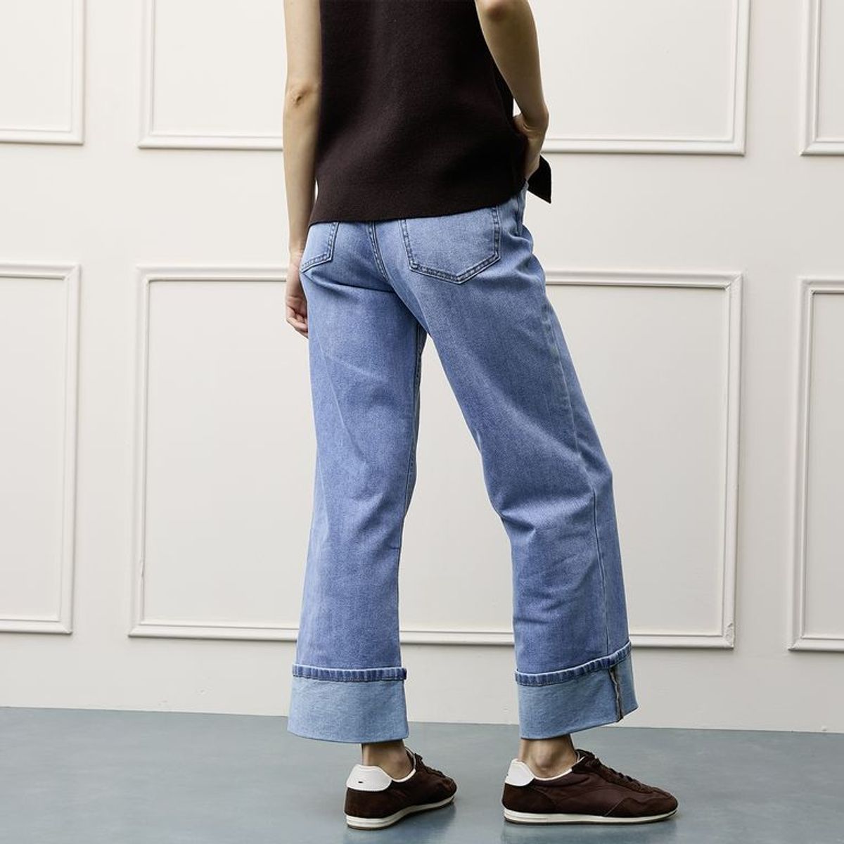 BASEMENT - Jean Straight Tiro Alto Mujer Basement