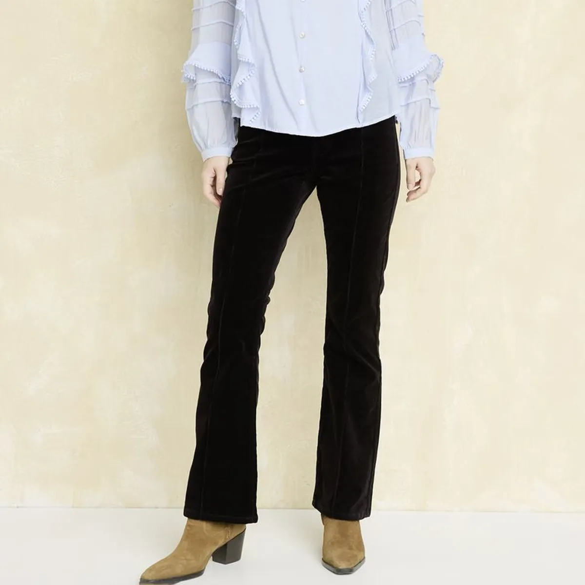 UNIVERSITY CLUB - Pantalón Straight Tiro Alto Mujer University Club