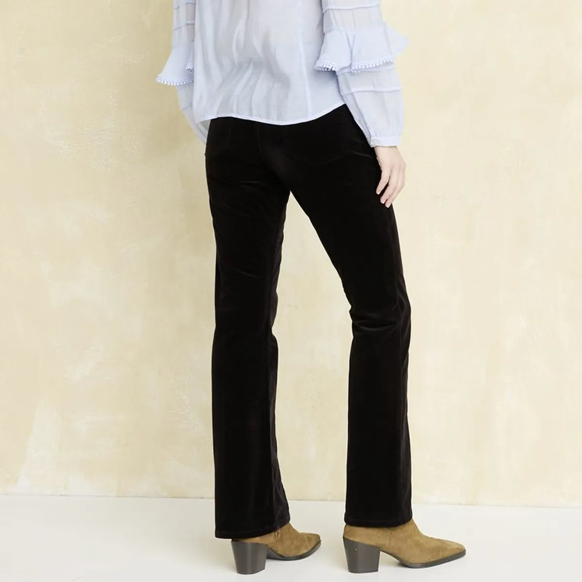 UNIVERSITY CLUB - Pantalón Straight Tiro Alto Mujer University Club
