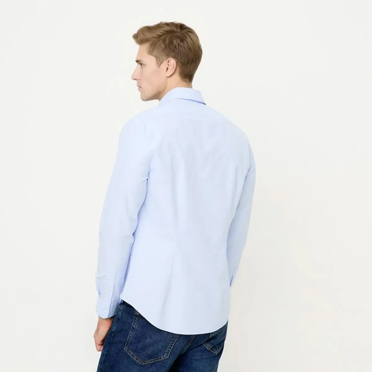WOLF&HANK - Camisa Slim Fit Manga Larga Hombre Wolf&Han
