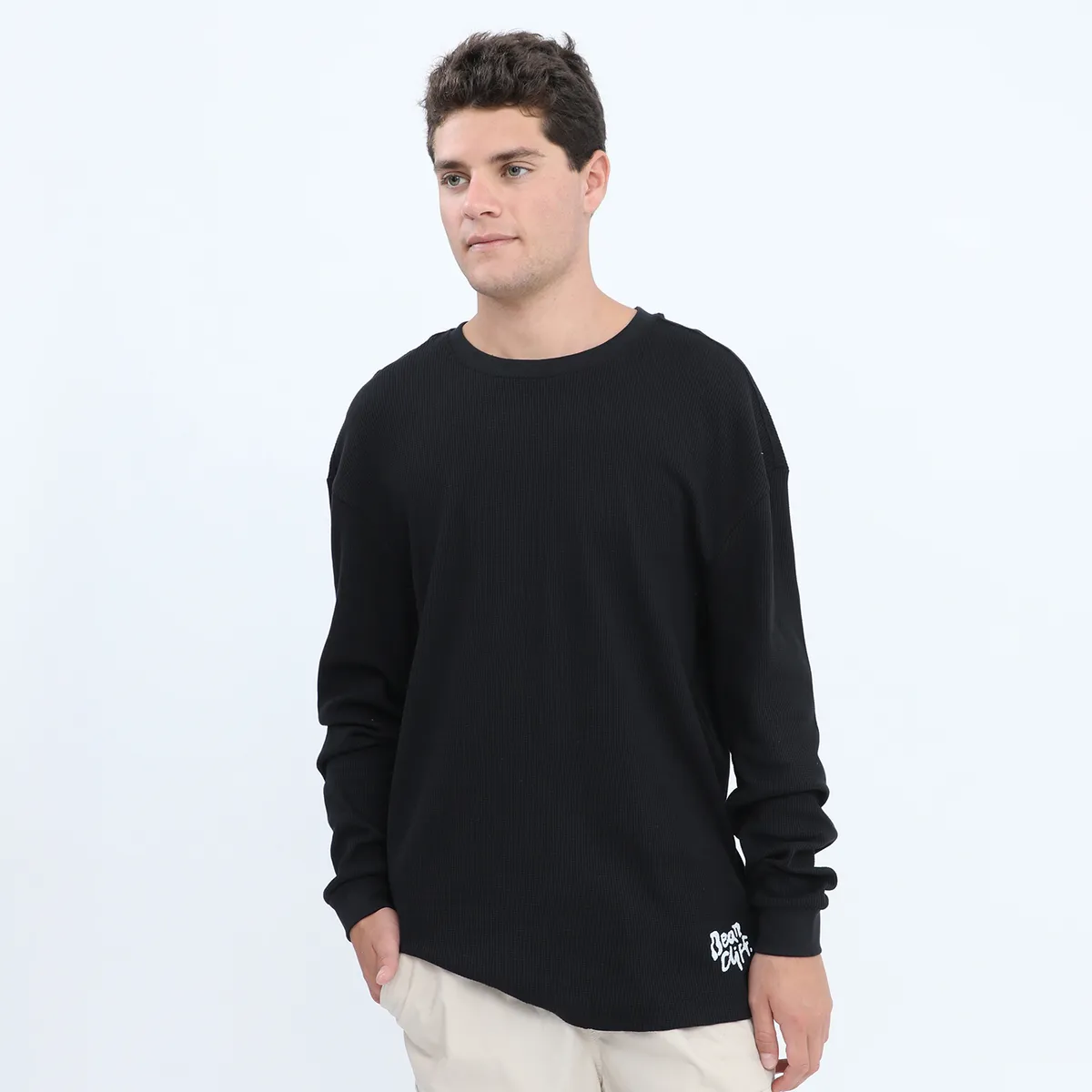 BEARCLIFF - Polo 100% Algodón Manga Larga Hombre Bearcliff