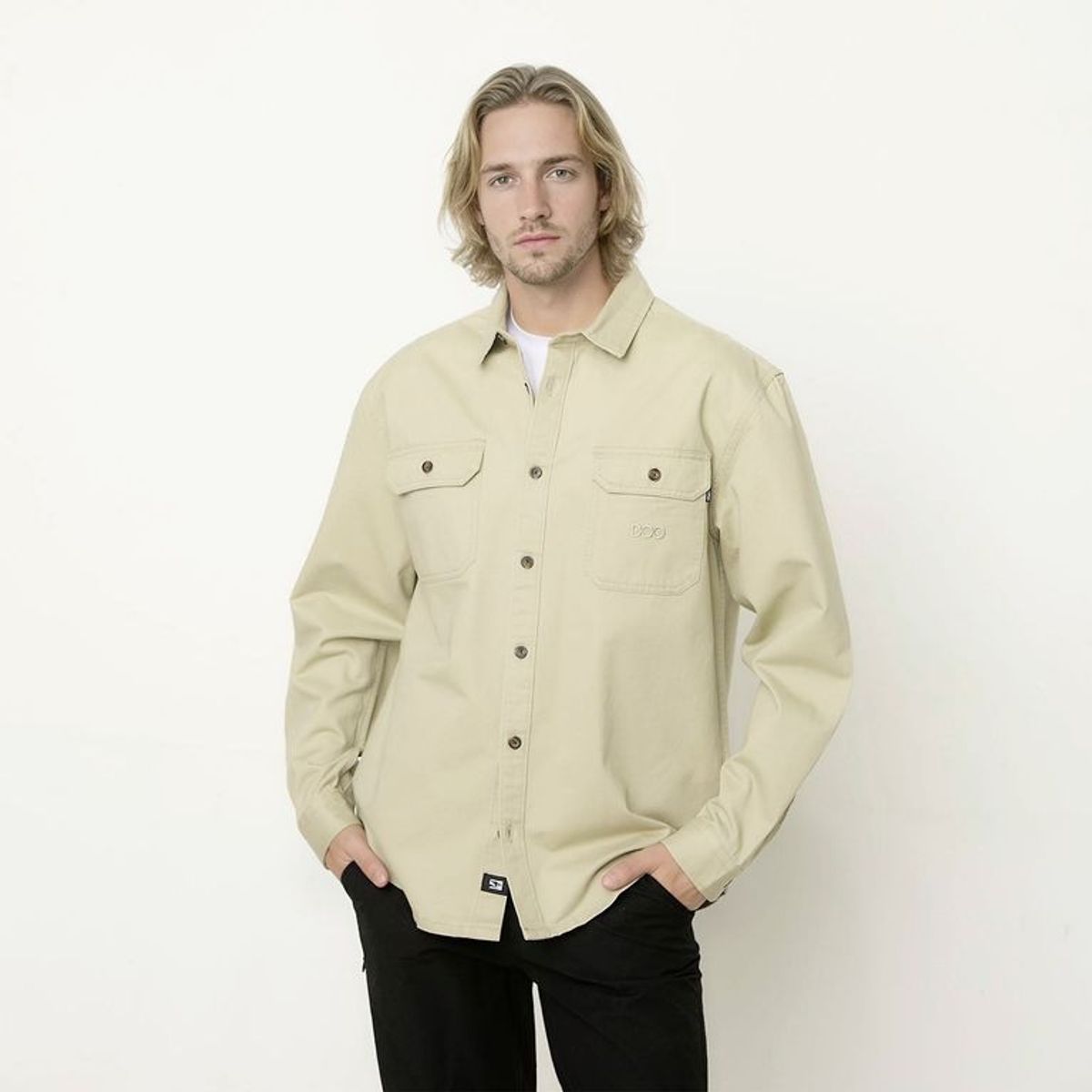 DOO AUSTRALIA - Camisa 100%Algodón Manga Larga Hombre Doo Australia