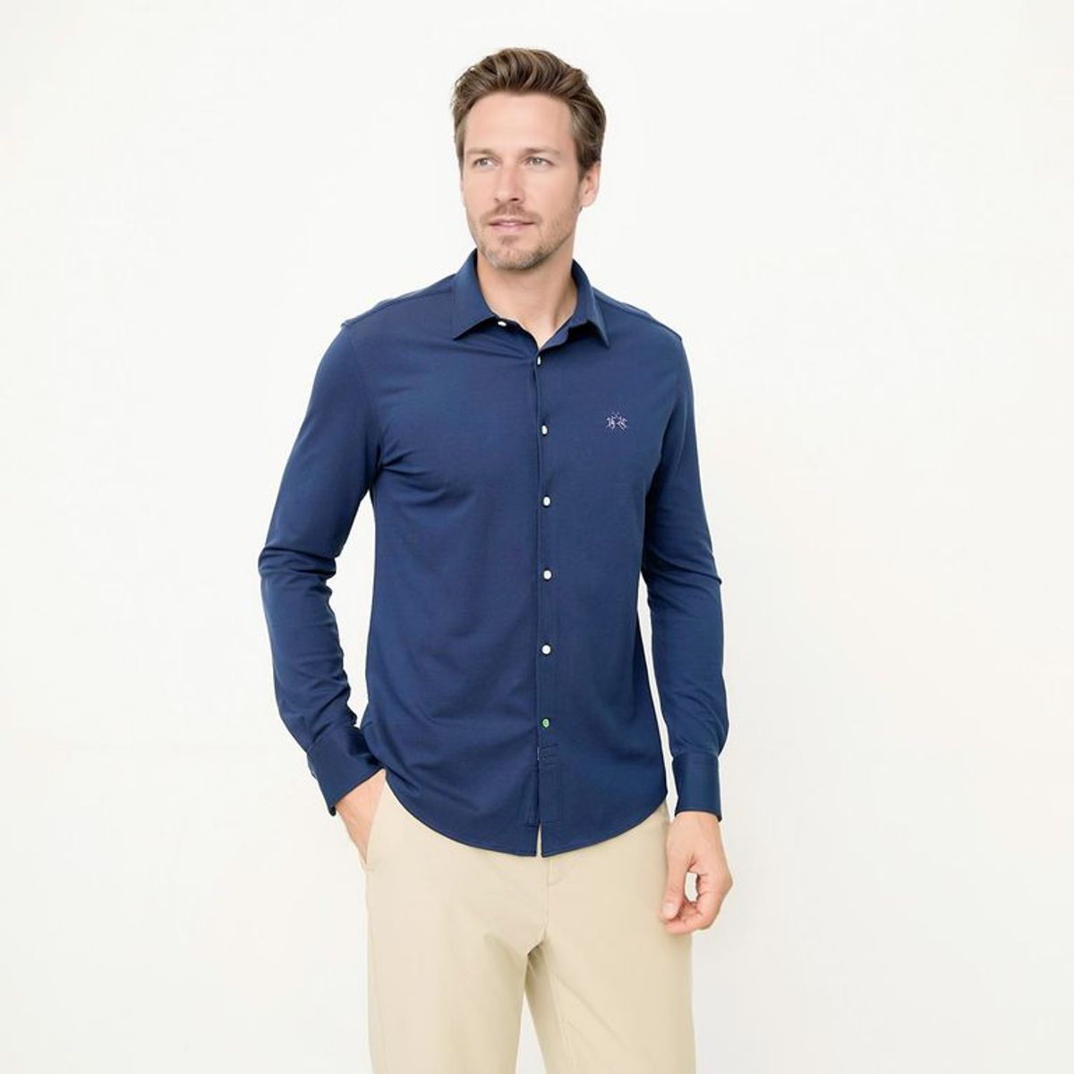 LA MARTINA - Camisa Algodón Casual Manga Larga Hombre La Martina