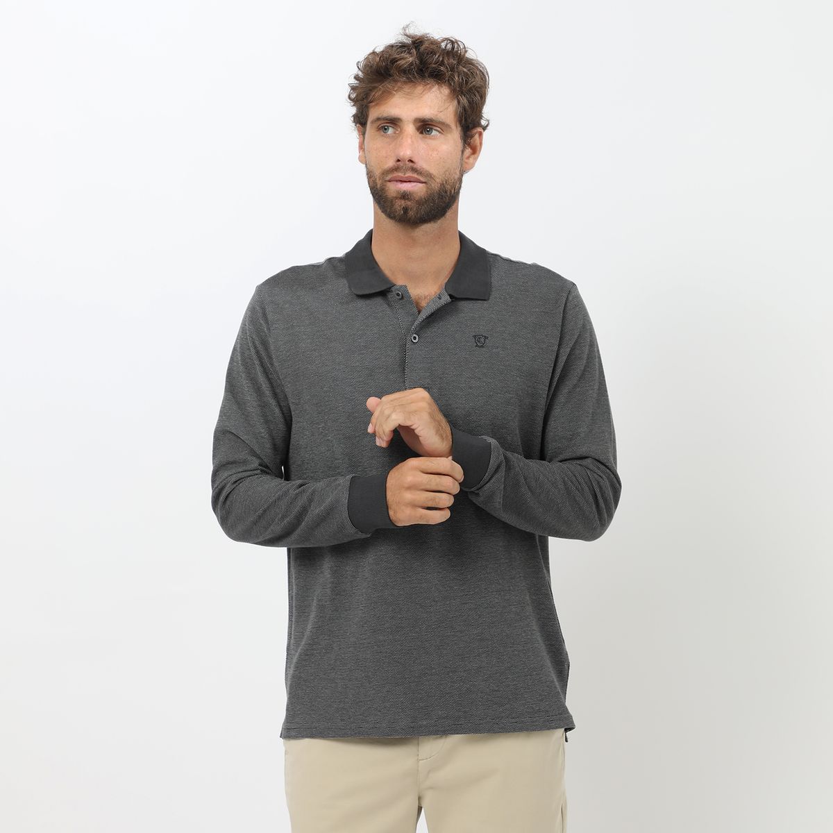 CHRISTIAN LACROIX - Polo 100% Algodón Manga larga Hombre Christian Lacroix