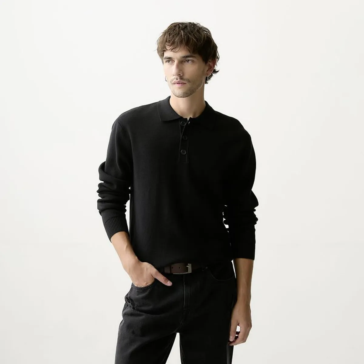 BASEMENT - Chompa 100%Algodón Slim fit Hombre Basement