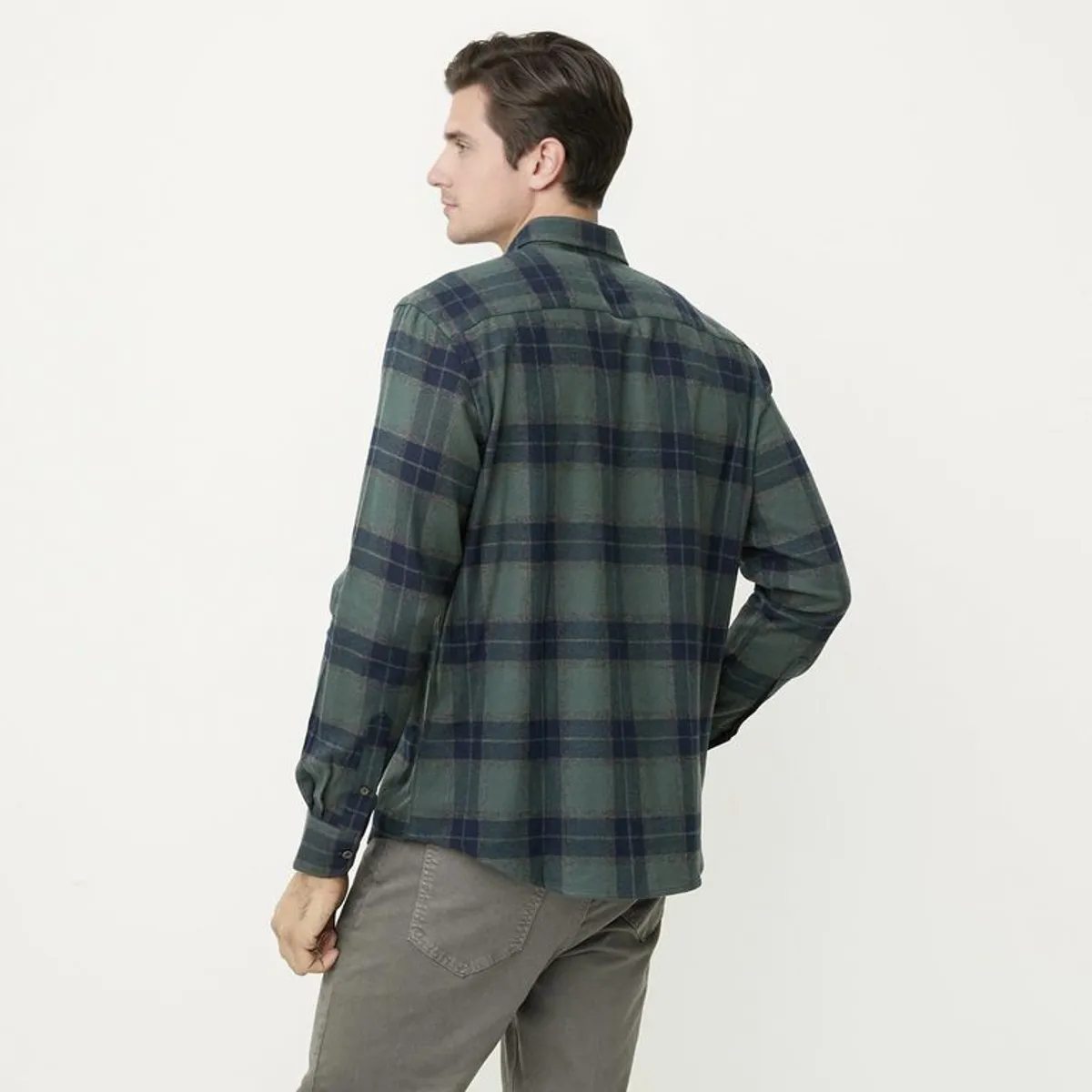 NEWPORT - Camisa Algodón Manga Larga Casual Hombre Newport