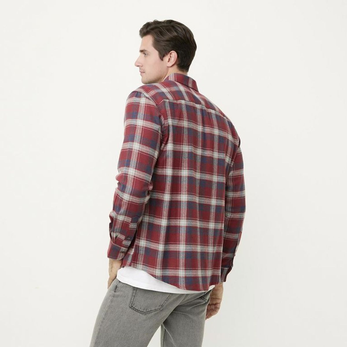 NEWPORT - Camisa Algodón Manga Larga Casual Hombre Newport