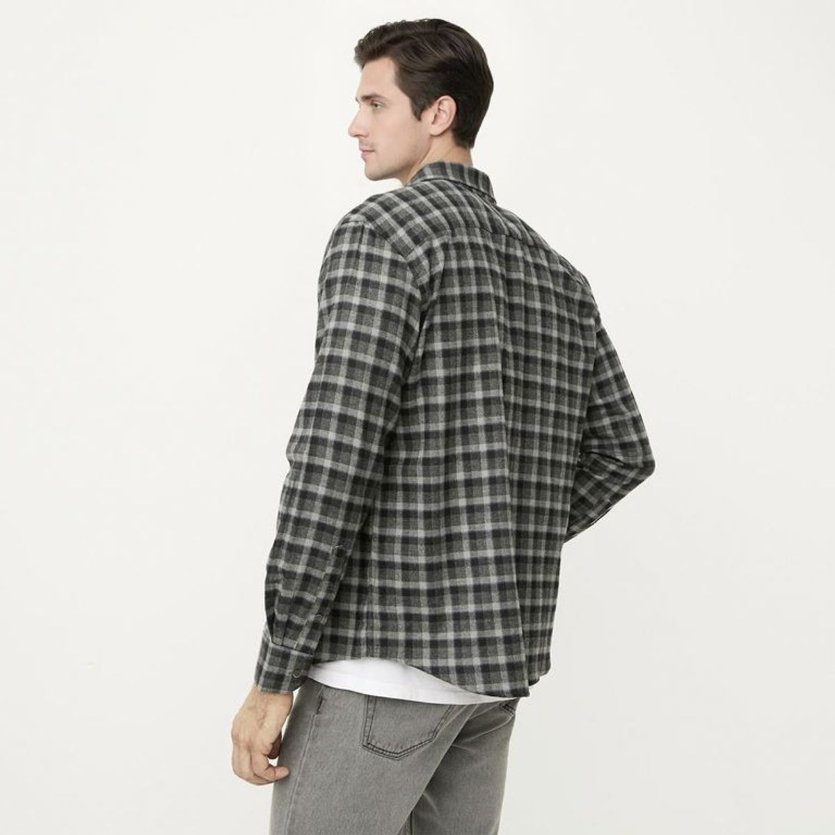 NEWPORT - Camisa Algodón Manga Larga Casual Hombre Newport