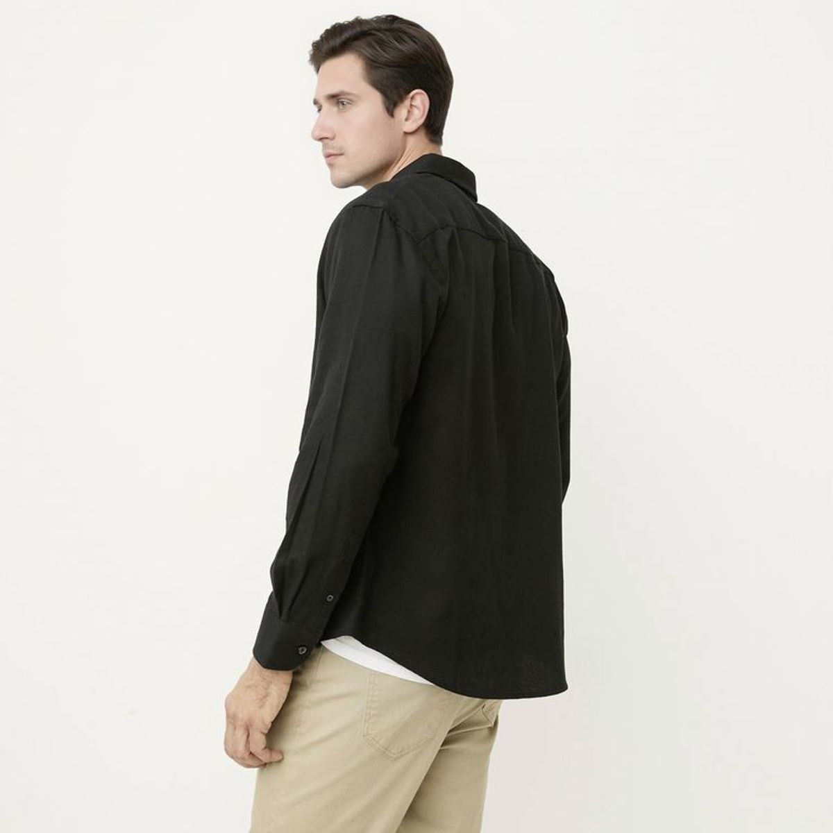 NEWPORT - Camisa Algodón Manga Larga Casual Hombre Newport