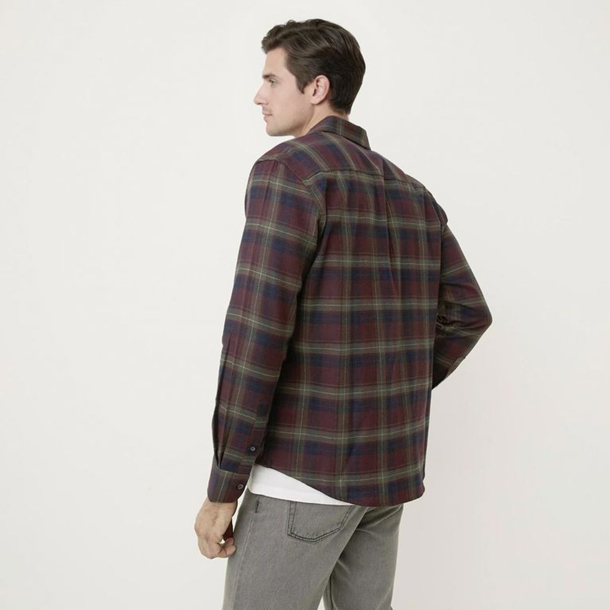 NEWPORT - Camisa Algodón Manga Larga Casual Hombre Newport
