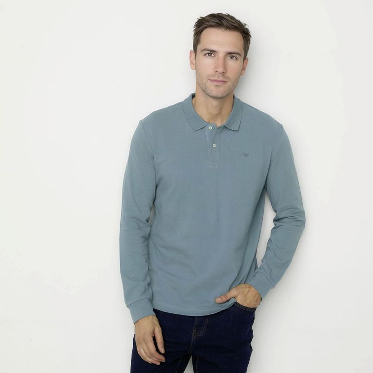 UNIVERSITY CLUB - Polo 100%Algodón Manga Larga Hombre University Club