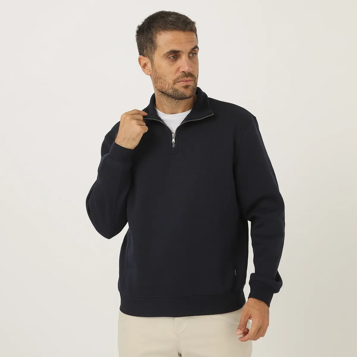 BASEMENT - Polera Algodón Casual Hombre Basement