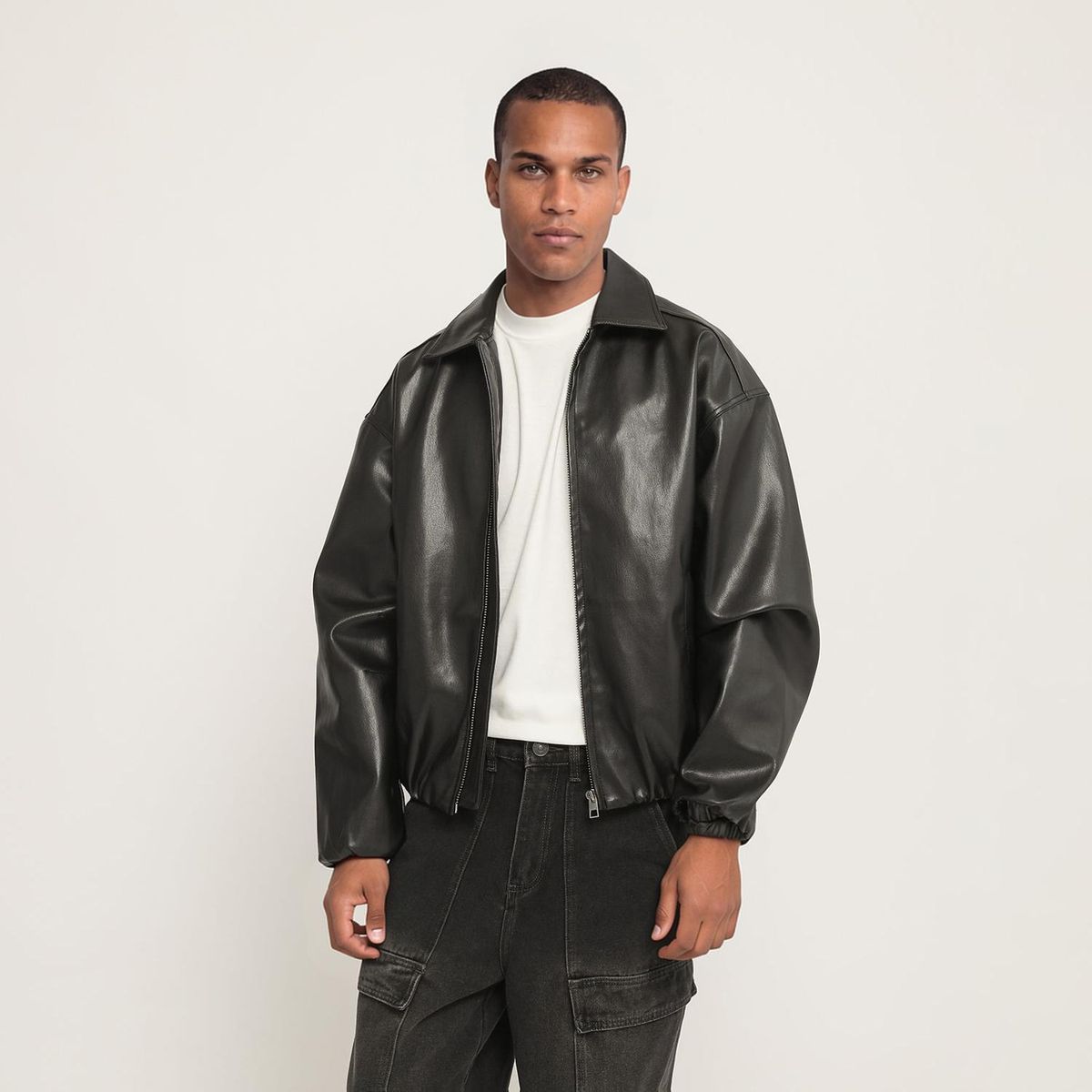 DENIMLAB - Casaca Pu Manga Larga Hombre Denimlab