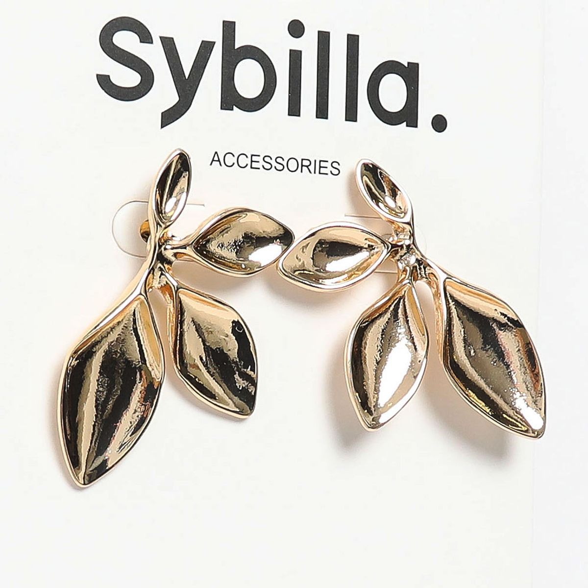 SYBILLA - Aretes Dorados Flor