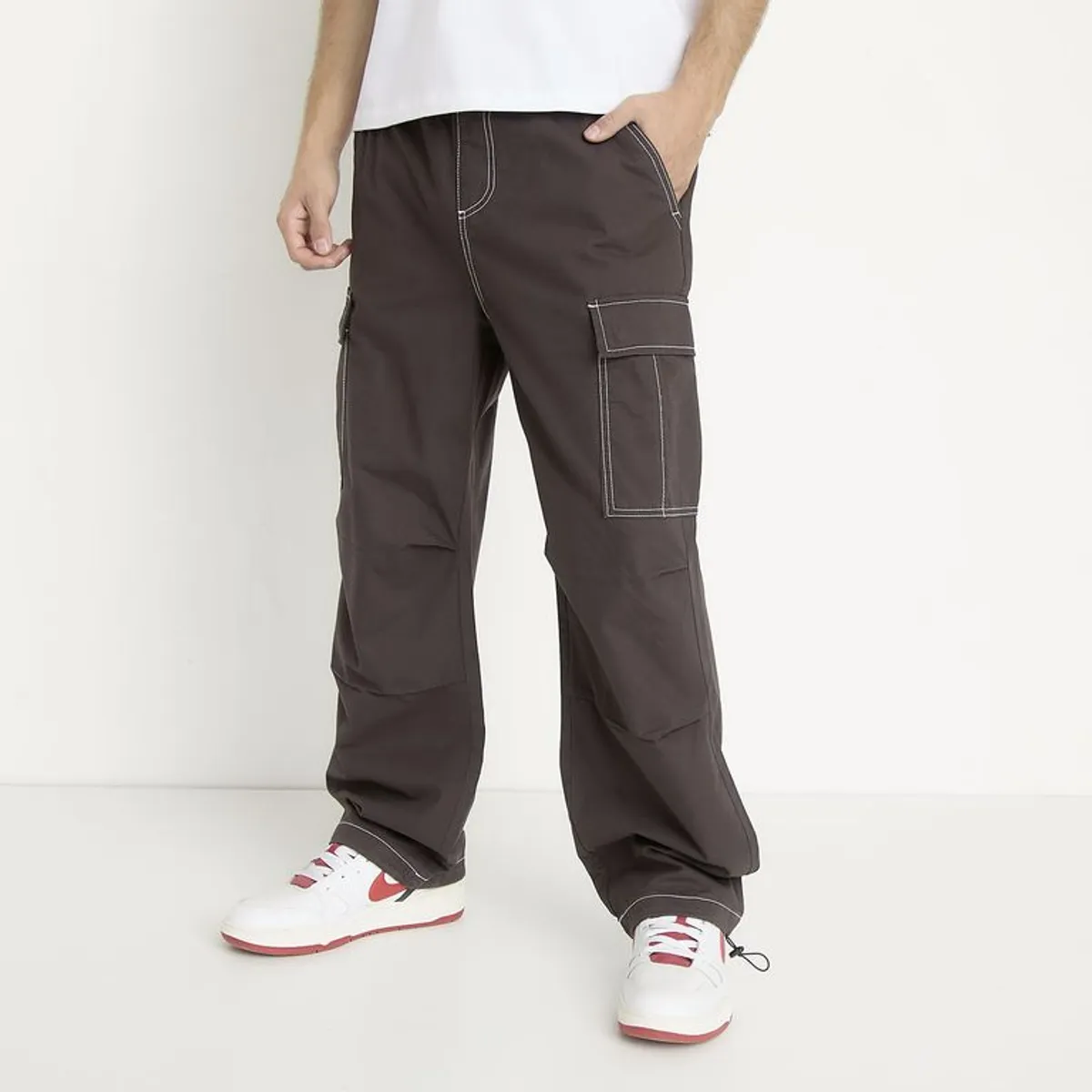 ECKO - Pantalón 100%Algodón Relaxed Hombre Ecko