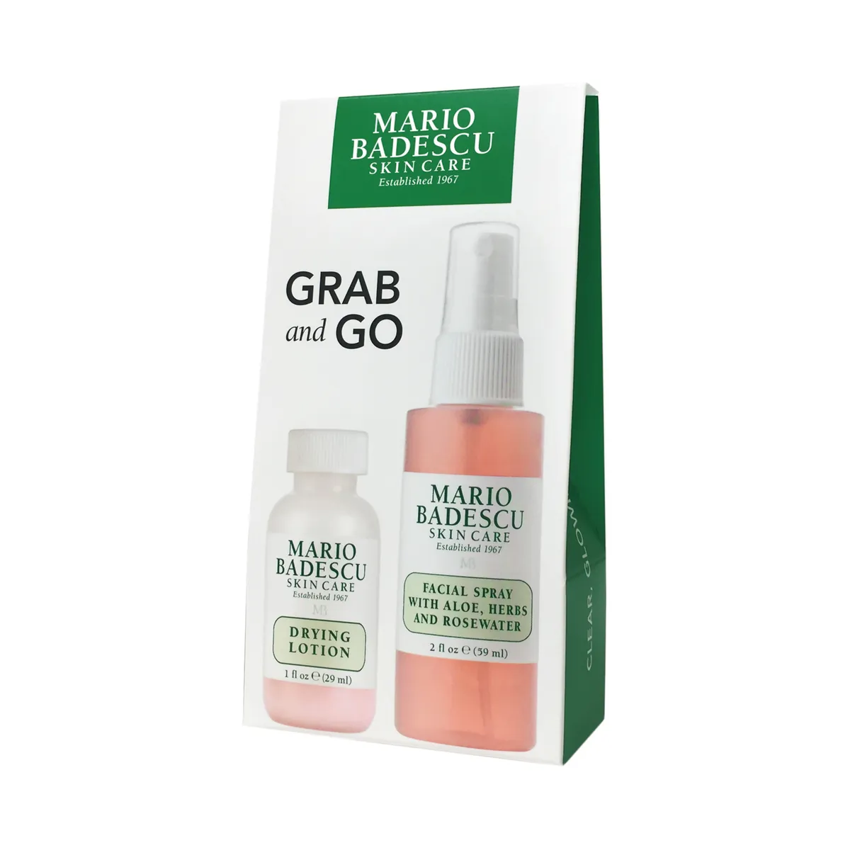 MARIO BADESCU - Set De Viaje Mario Badescu Grab And Go (Loción Secante 29 ml + Bruma Facial 59 ml