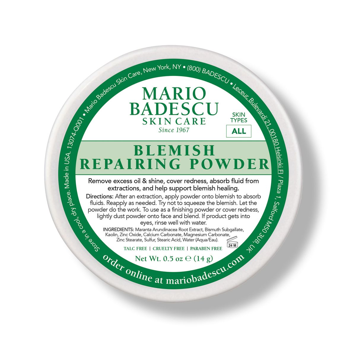 MARIO BADESCU - Polvo Reparador de Imperfecciones 14gr