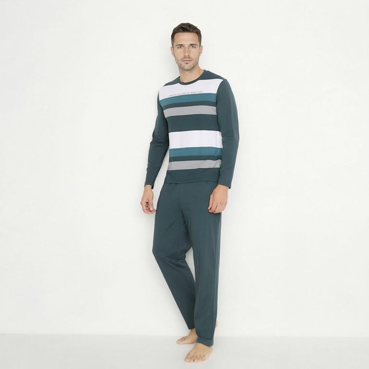 BENETTON - Pijama Largo Hombre Benetton