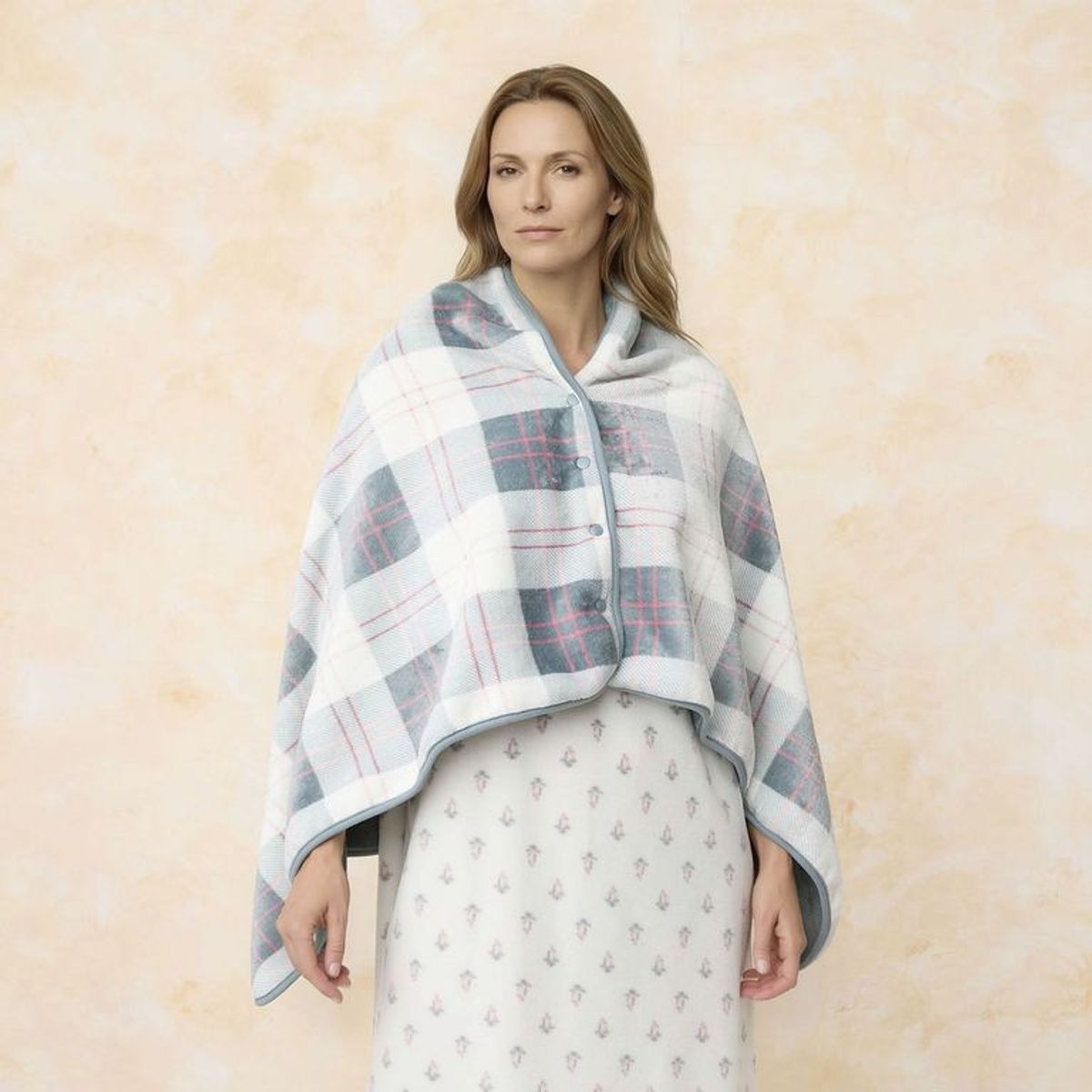 STEFANO COCCI - Poncho Polar Con Botones