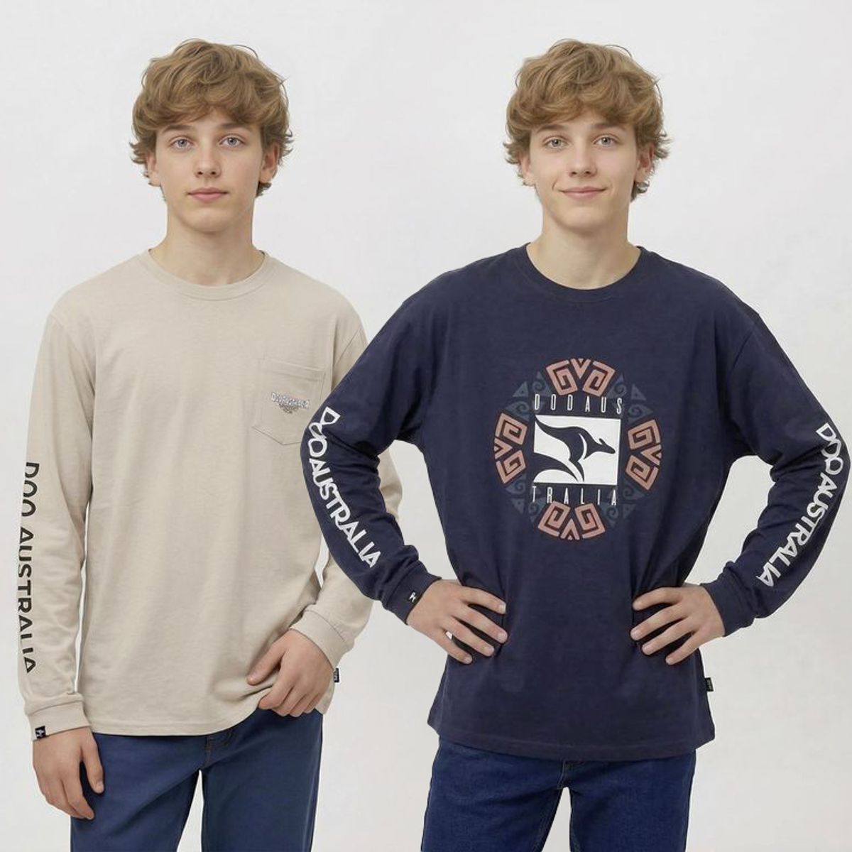 DOO AUSTRALIA - Polo Niño Pack X2 Algodón Doo Australia