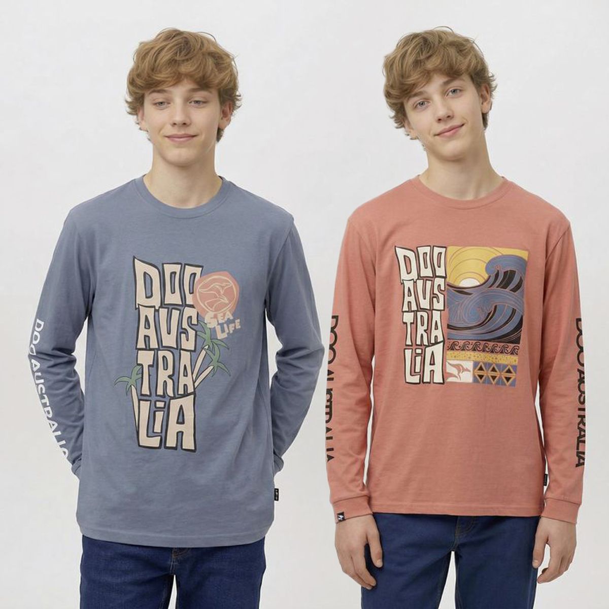 DOO AUSTRALIA - Polo Niño Pack X2 Algodón Doo Australia