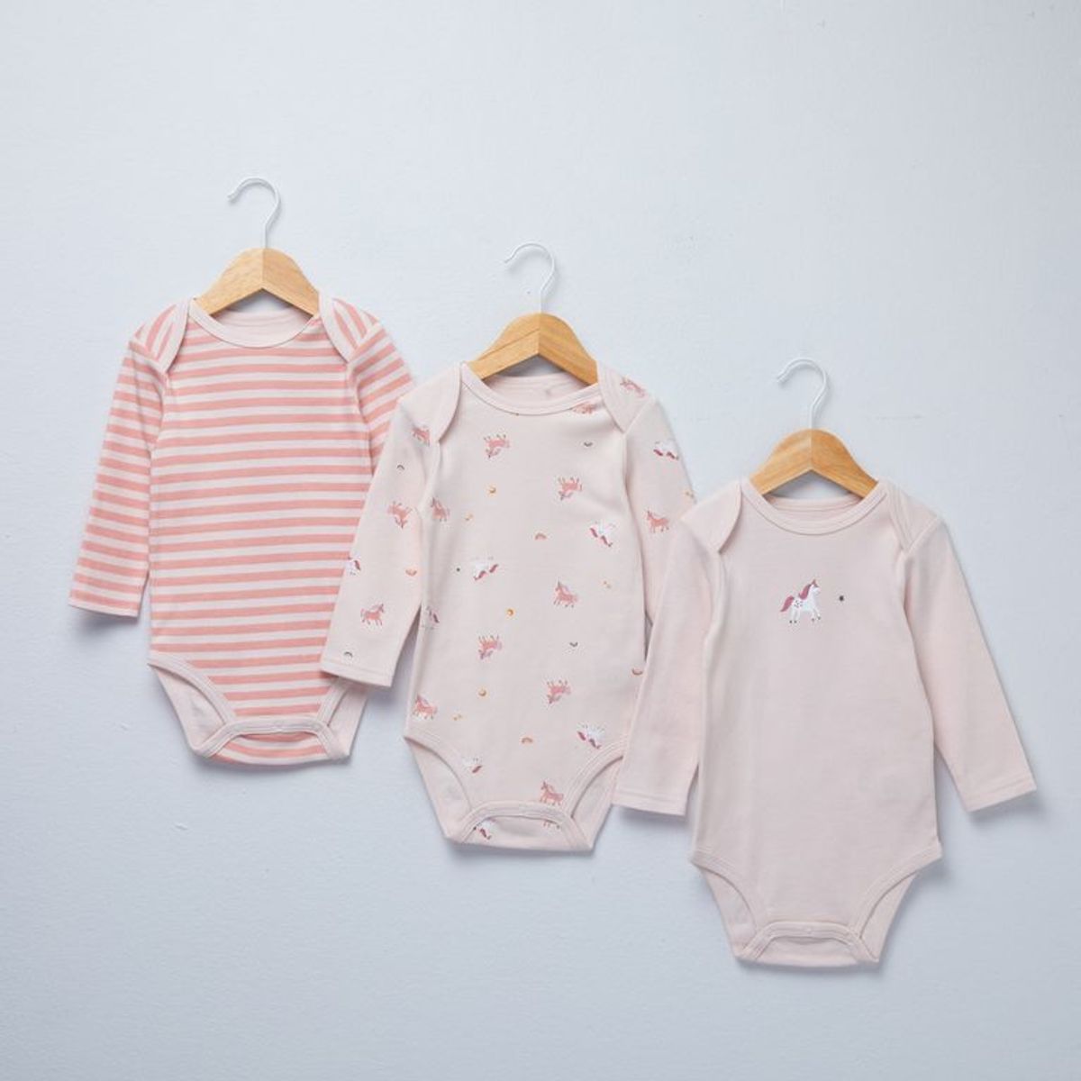 YAMP - Body Bebé Niña Pack X3 Algodón Yamp