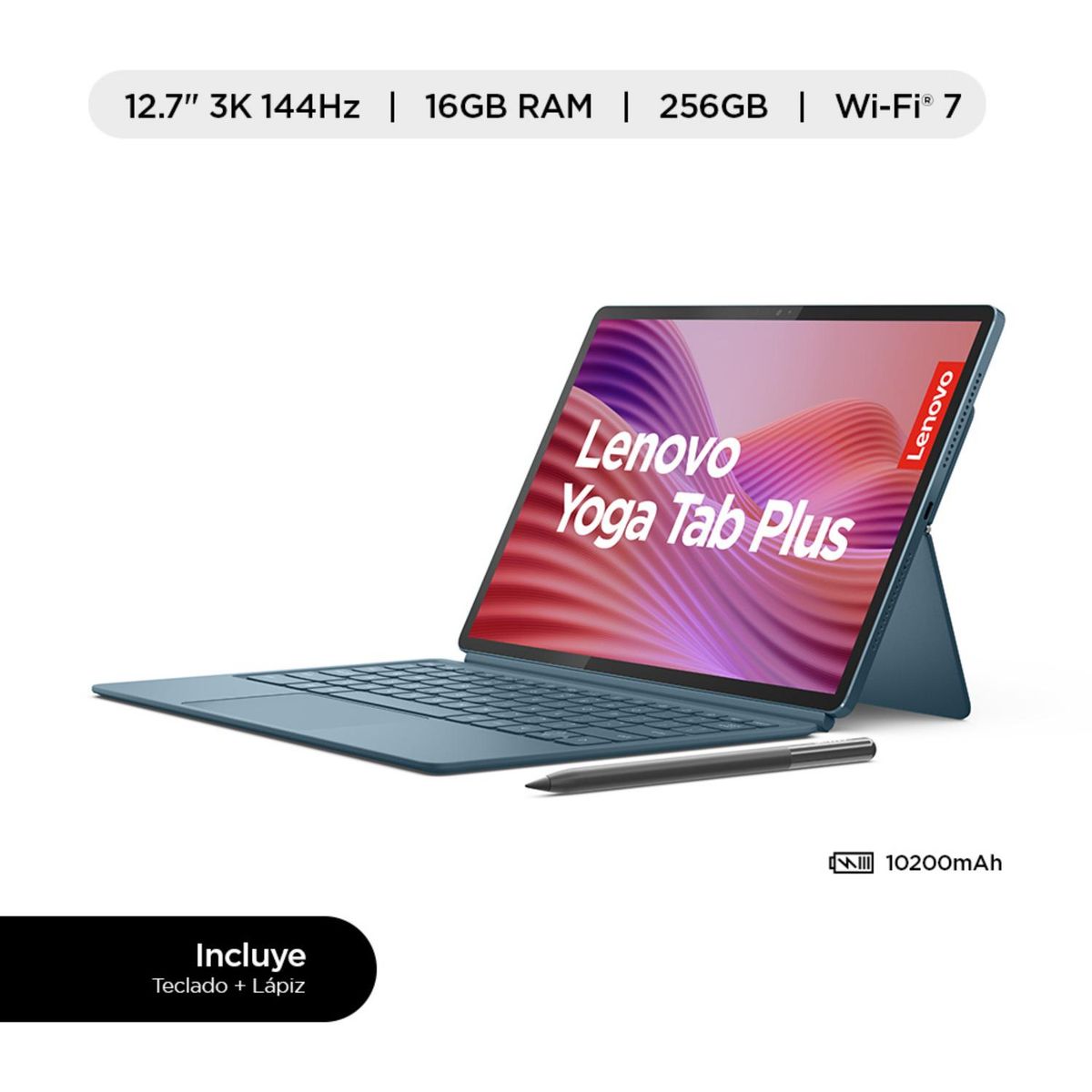 LENOVO - Tablet Lenovo Yoga Tab Plus Qualcomm Snapdragon 8 Gen 3 16GB RAM 256GB 12.7" 3K 144Hz touch
